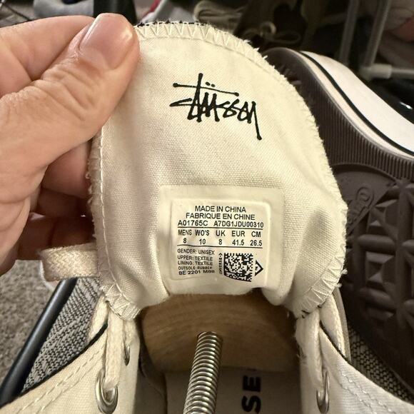 Converse - Chuck Taylor / All Star 70 Hi x Stussy Black - Size 8 - Picture 8 of 9